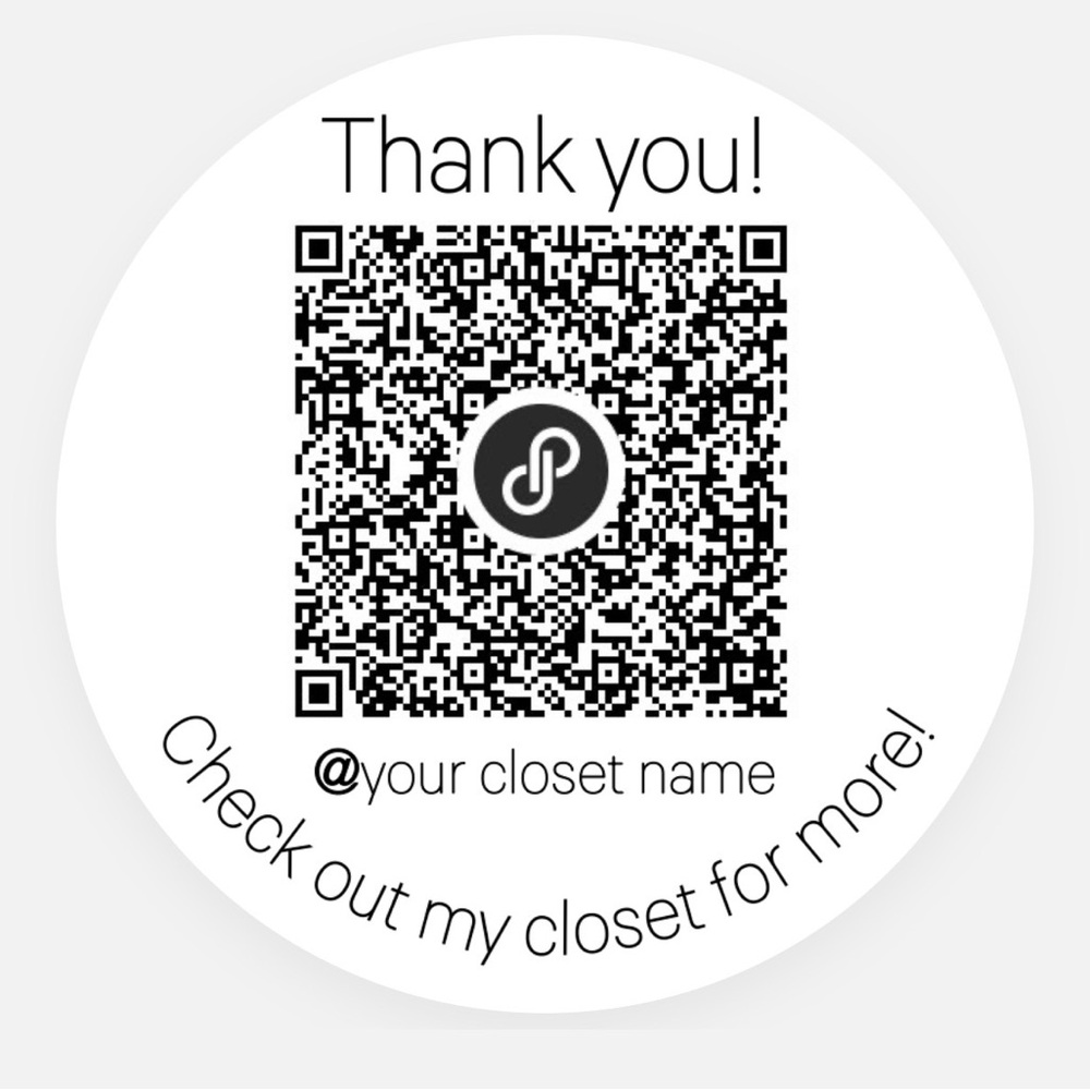 100 Custom 2” Closet QR Code Holographic Rainbow Circle Stickers Roll - Picture 4 of 4